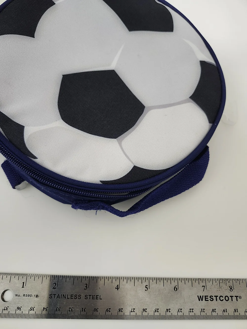 Soccer Ball Bag- Navy and White